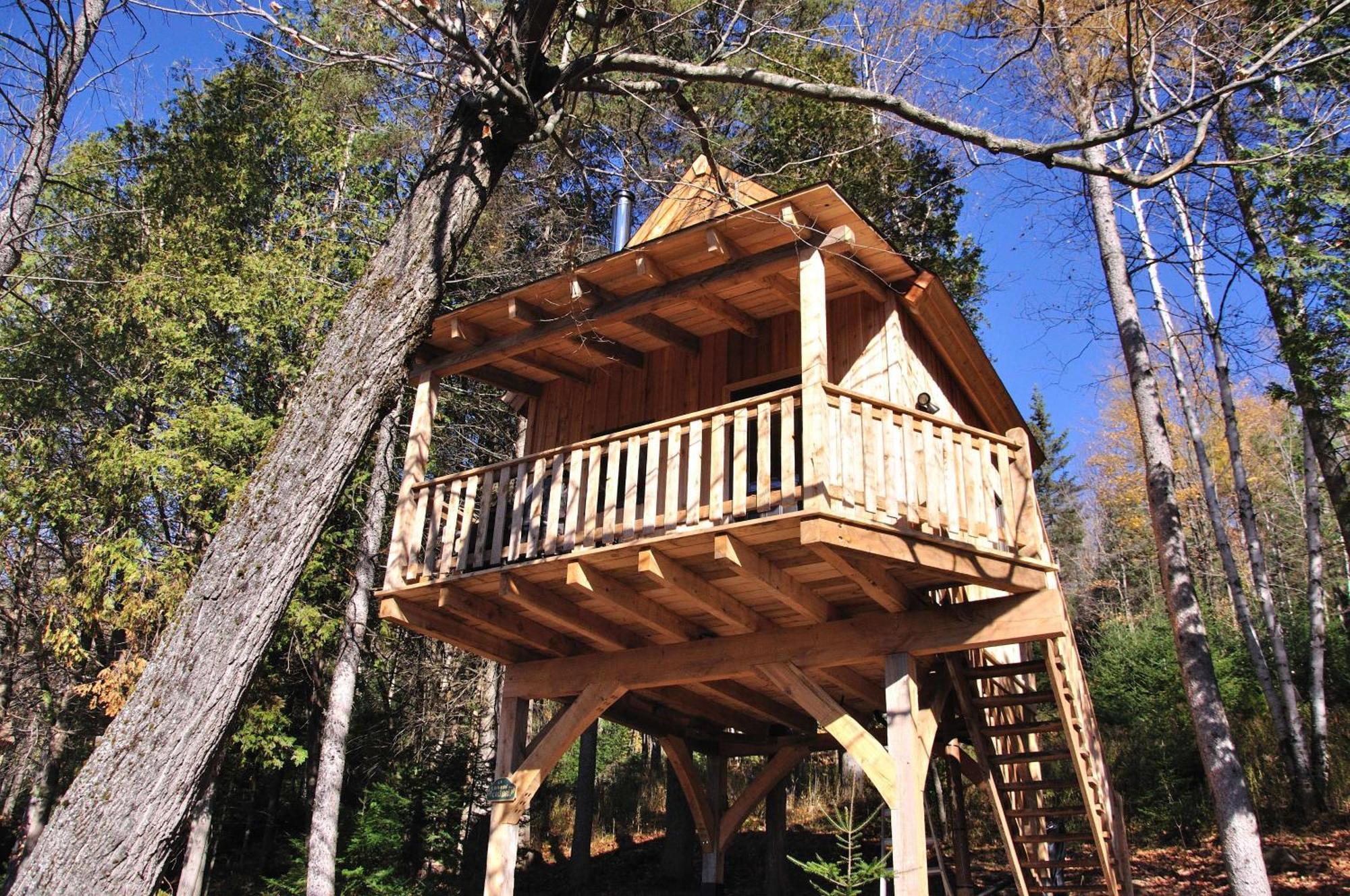 Les Cabanes Du Trappeur Wentworth-Nord Экстерьер фото