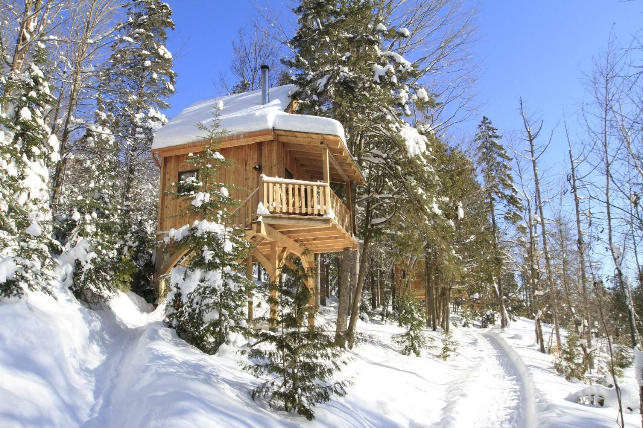 Les Cabanes Du Trappeur Wentworth-Nord Экстерьер фото